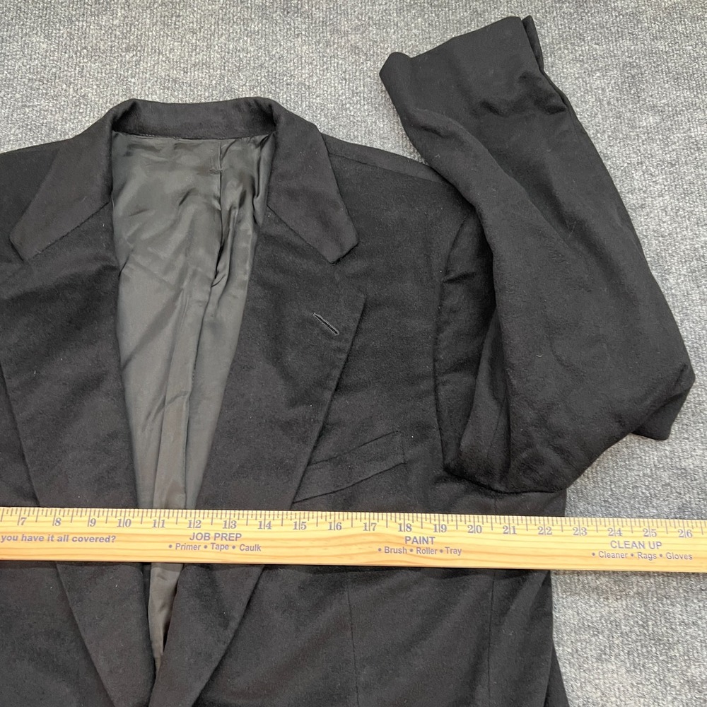 Neiman Marcus Men's Black Loro Piana 100% Cashmere 2 Button S/B Blazer 44R - Picture 12 of 14
